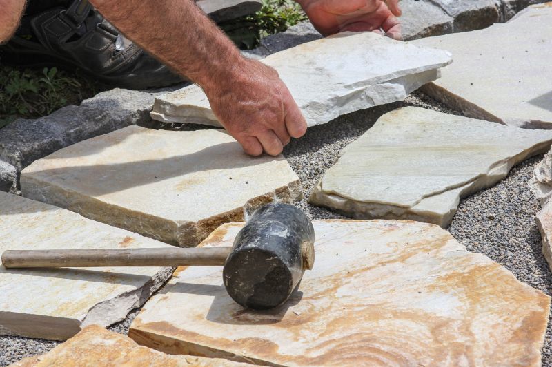 Natural Stone Pavers Setup
